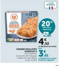 Hyper U U Paniers feuilletes surgeles offre