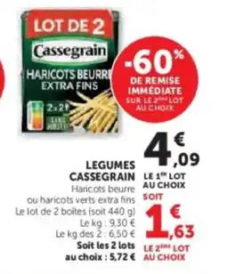 Hyper U CASSEGRAIN Legumes offre