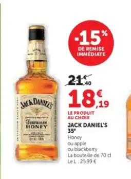 Hyper U JACK DANIEL'S 35° offre