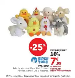 Hyper U GIPSY TOYS Pakido offre