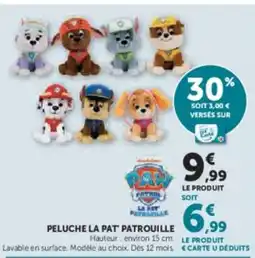 Hyper U Peluche la pat patrouille offre