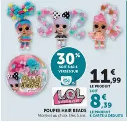 Hyper U LOL Poupee hair beads offre