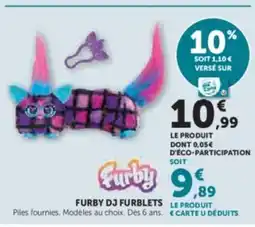 Hyper U FURBY Dj furblets offre
