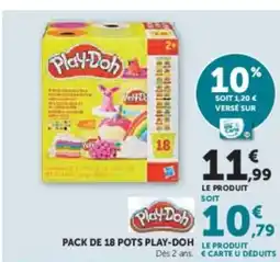 Hyper U PLAY-DOH Pack de 18 pots offre