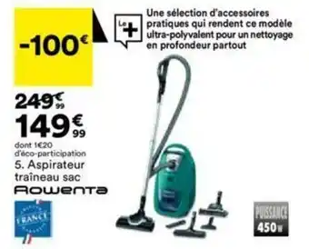 BUT Aspirateur traîneau sac offre