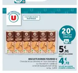 Hyper U U Biscuits ronds fourres offre