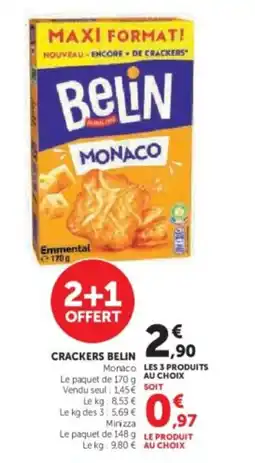 Hyper U BELIN crackers offre