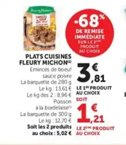 Hyper U FLEURY MICHON Plats cuisines offre