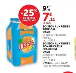 Hyper U OASIS Boisson aux fruits tropical offre