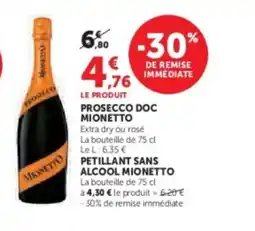 Hyper U MONETTO Prosecco doc offre