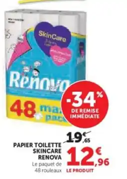 Hyper U RENOVA Papier toilette skincare offre