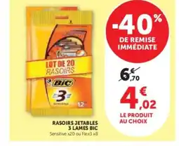 Hyper U BIC Rasoirs jetables 3 lames offre
