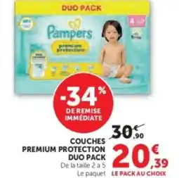 Hyper U Couches premium protection duo pack offre