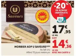 Hyper U Morbier aop u saveurs offre