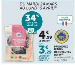 Hyper U U Pruneaux d'agen denoyautes offre
