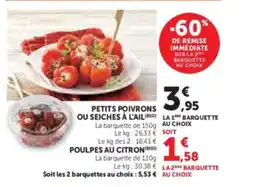 Hyper U Petits poivrons ou seiches à l'ail offre