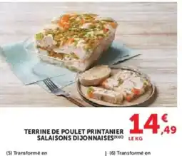Hyper U Terrine de poulet printanier salaisons dijonnai ses offre