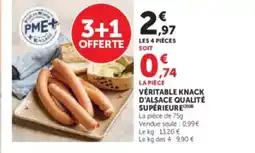 Hyper U Véritable knack d'alsace qualité supérieure offre