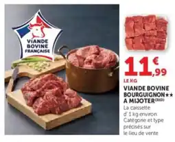 Hyper U Viande bovine bourguignon a mijoter offre