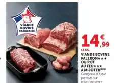 Hyper U Viande bovine paleron ou pot au feu a mijoter offre