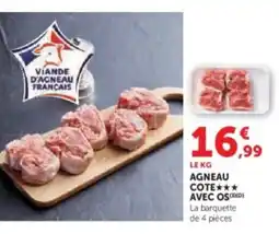 Hyper U Agneau cote avec os offre