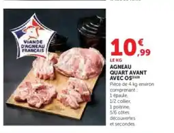 Hyper U Agneau quart avant avec os offre