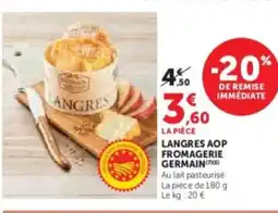 Hyper U Langres aop fromagerie germaine offre