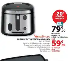 Hyper U MOULINEX Friteuse filtra vision + offre