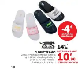 Hyper U AIRNESS Claquettes ado offre