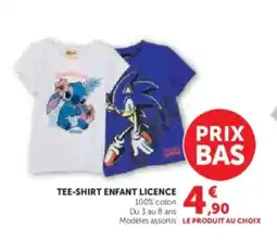Hyper U Tee-shirt enfant licence offre