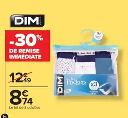 Carrefour DIM Les Pockets offre