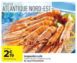 Carrefour Langoustine cuite offre
