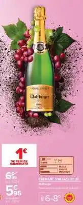 Carrefour CRÉMANT D'ALSACE BRUT offre