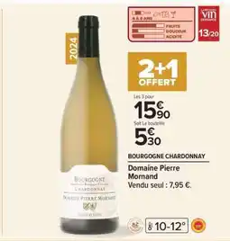 Carrefour BOURGOGNE CHARDONNAY offre