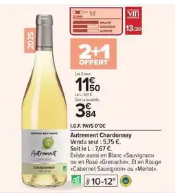 Carrefour Autrement Chardonnay offre