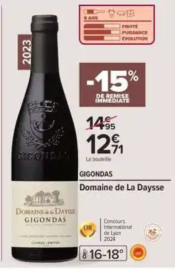 Carrefour Domaine de La Daysse offre