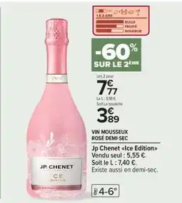Carrefour VIN MOUSSEUX ROSÉ DEMI-SEC offre