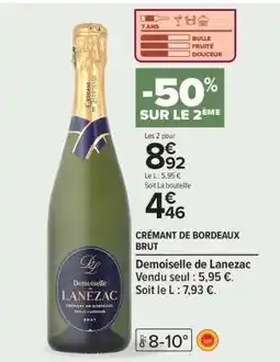 Carrefour Crémant de Bordeaux brut offre