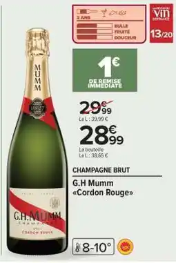Carrefour G.H. MUMM CORDON ROUGE offre