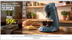 Carrefour Cafetière à dosettes Bleu Mystique Senseo offre