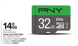 Carrefour Carte micro SD 32Go offre