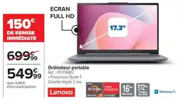 Carrefour Ordinateur portable Lenovo offre