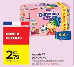 Carrefour Market Yaourts DANONINO offre