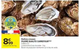 Carrefour Market Huîtres creuses FILIERE QUALITE CARREFOUR offre