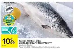 Carrefour Market SAUMON ATLANTIQUE ENTIER offre