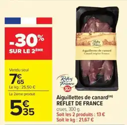 Carrefour Market Aiguillettes de canard REFLET DE FRANCE offre