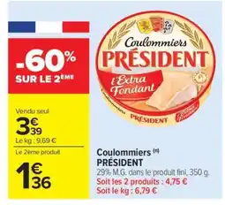 Carrefour Market Coulommiers Président offre