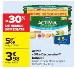 Carrefour Market ACTIVIA Offre Découverte offre