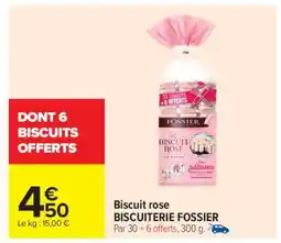 Carrefour Market Biscuit rose offre