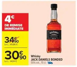 Carrefour Market Whisky JACK DANIELS BONDED offre